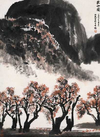 张仁芝 秋山图 立轴